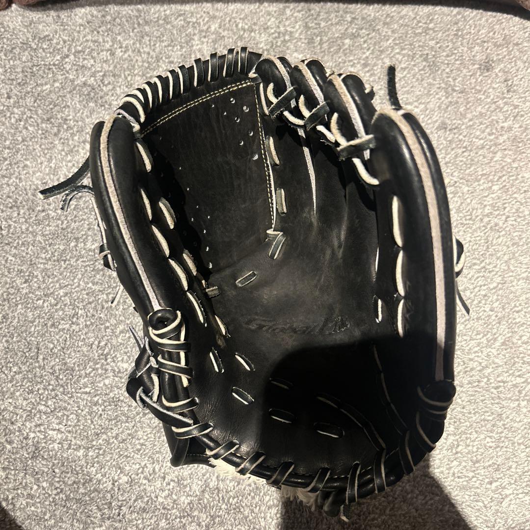 グローブ 黒 レザー製 軟式野球用