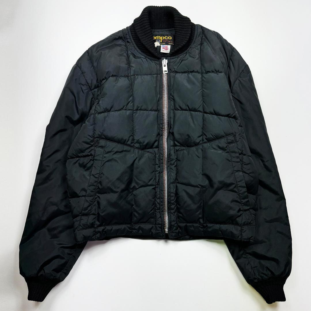 【70s】テンプコ　グースダウン　ジャケット　黒　USA製　ヴィンテージ古着