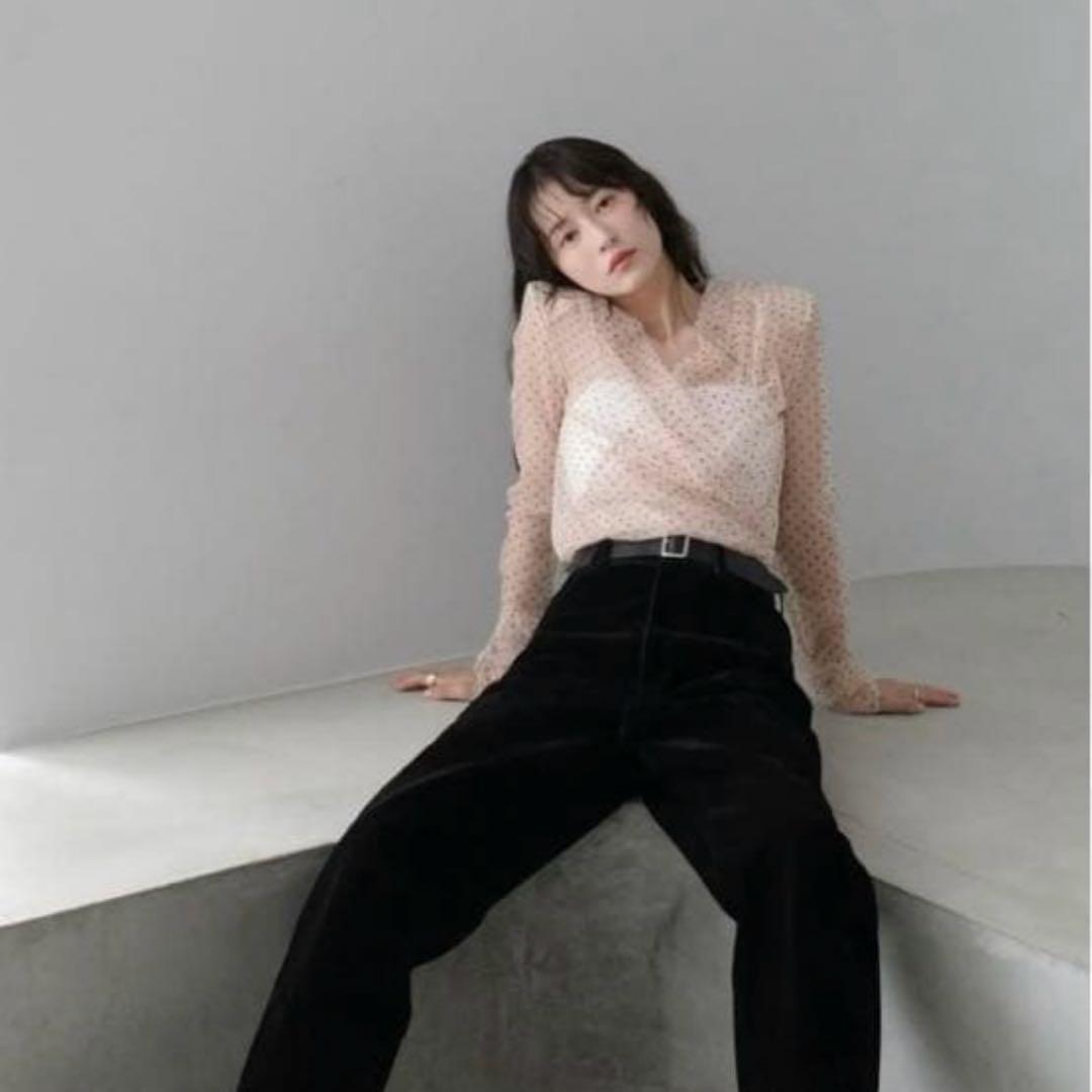 トップス SHEER DRAPE BODYSUITS MIX