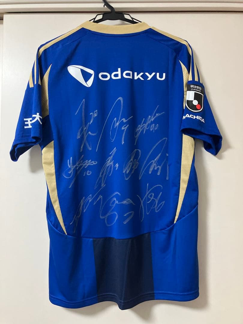 ゼルビア サッカー　ユニフォーム　XL サイン付き　オーセンティック