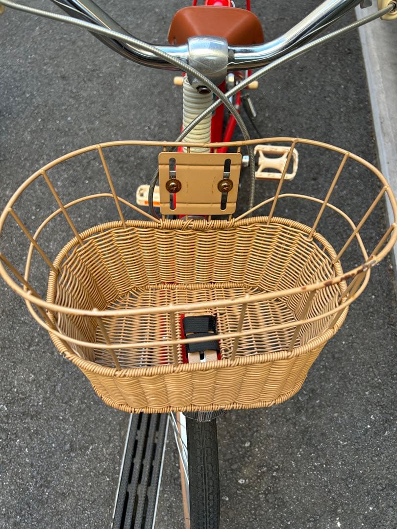 【東京都内】引渡し限定HACCHI 子供用自転車 レッド バスケット付き