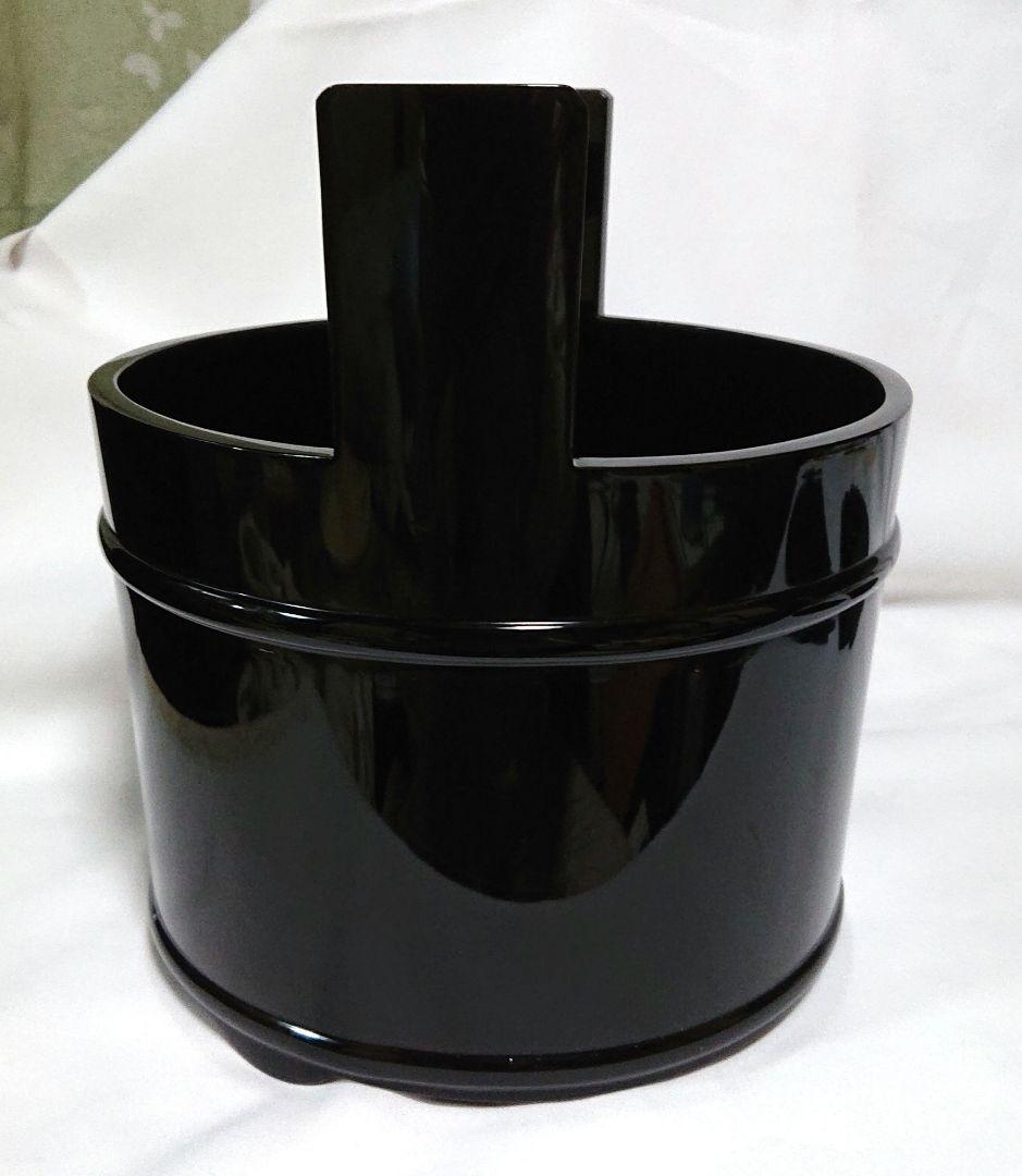 茶道具輪島塗手桶漆器 水指 A405