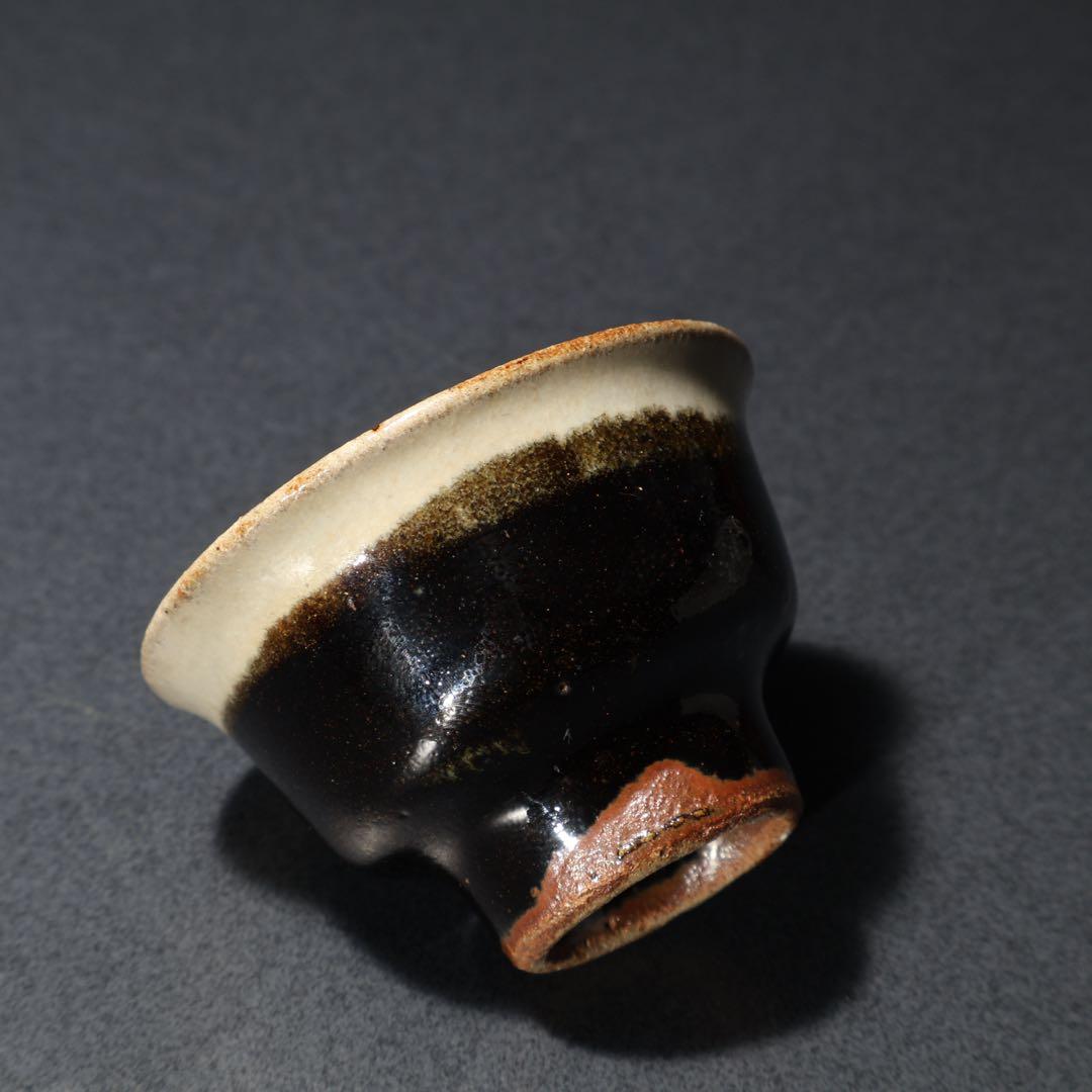 浜田庄司　掛分釉盃　ぐい呑み　酒器　人間国宝　民藝　R1619