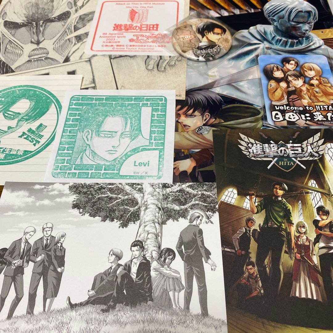 進撃の巨人・進撃の日田・リヴァイ兵士長クリアファイル聖地特別限定品セット