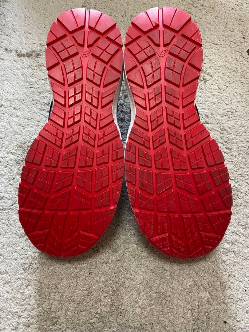 ASICS 安全靴 グレー/レッド JSAA合格品