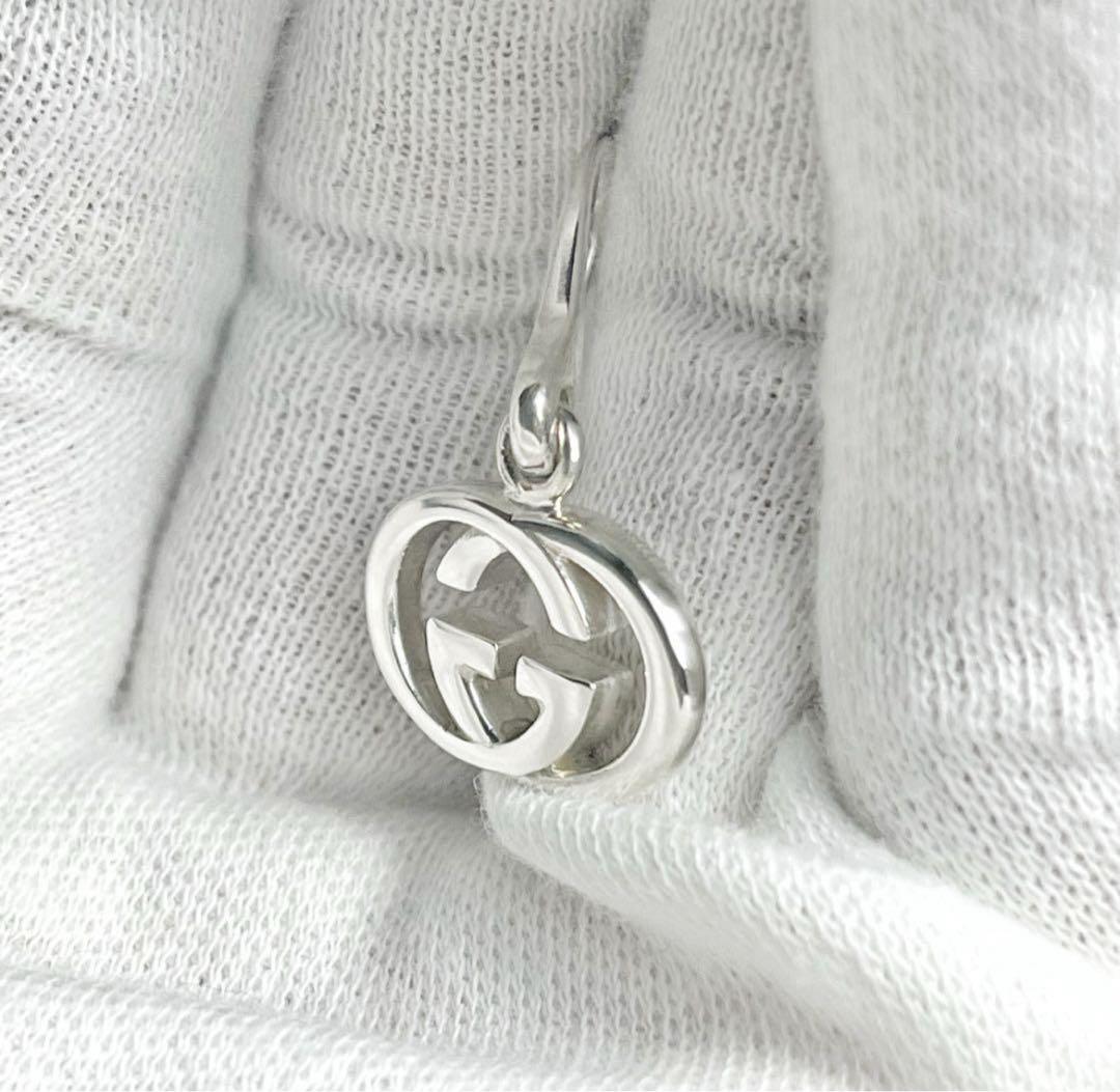 美品　GUCCI インターロッキングフープピアス　片耳