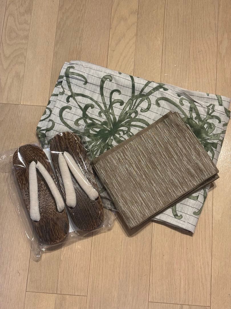 ［新品］浴衣・帯・下駄セット