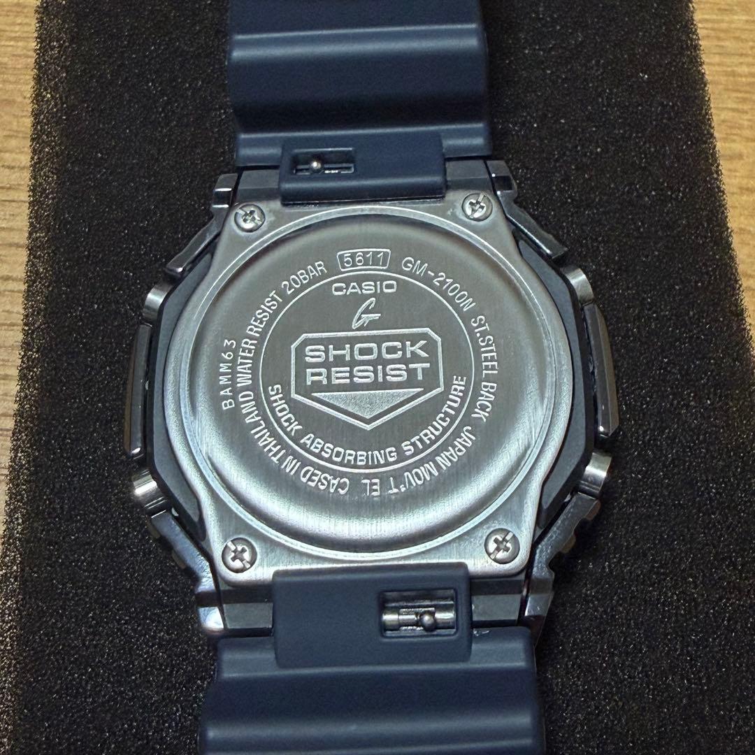 G-SHOCK GM-2100N-2AJF ネイビー カシオーク メタルカバード