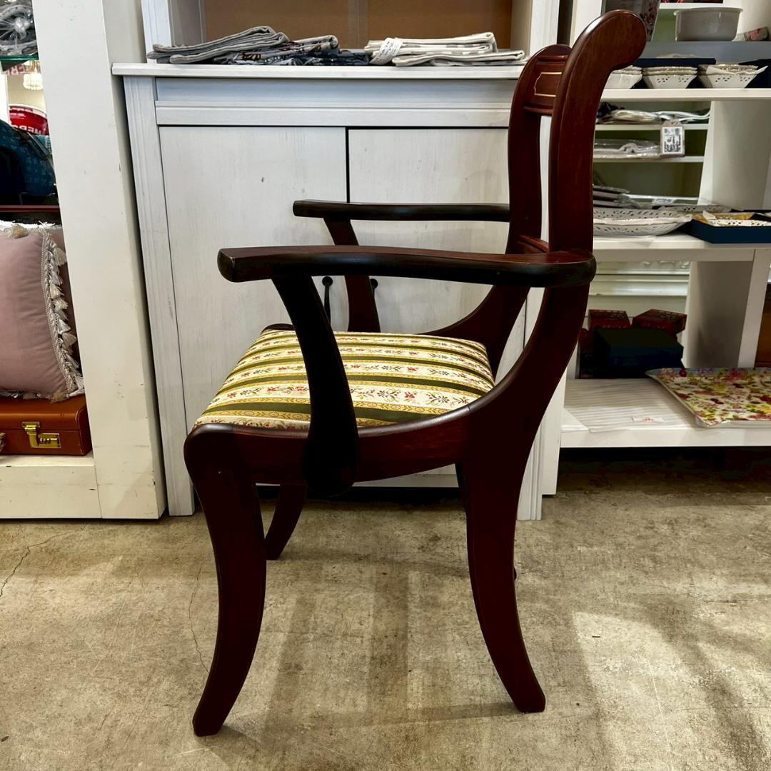 イギリス家具 リージェンシー様式 マホガニー アームチェア ダイニングチェア