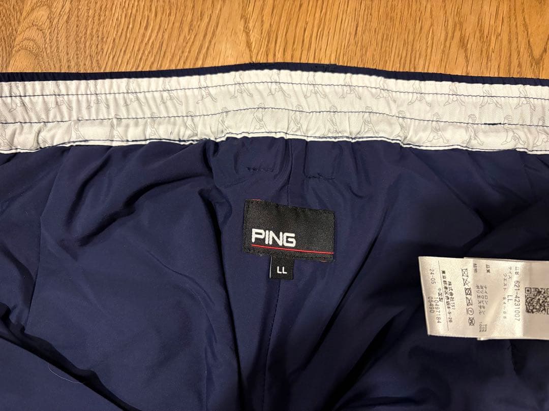 美品！！　PING ピン　キルティング中綿パンツ　ゴルフウェア　XLサイズ