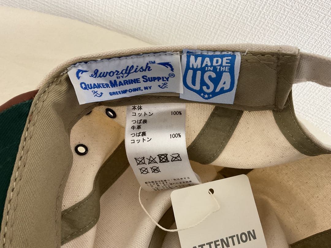 BEAMS 別注 Quaker Marine Supply ロングビルキャップ
