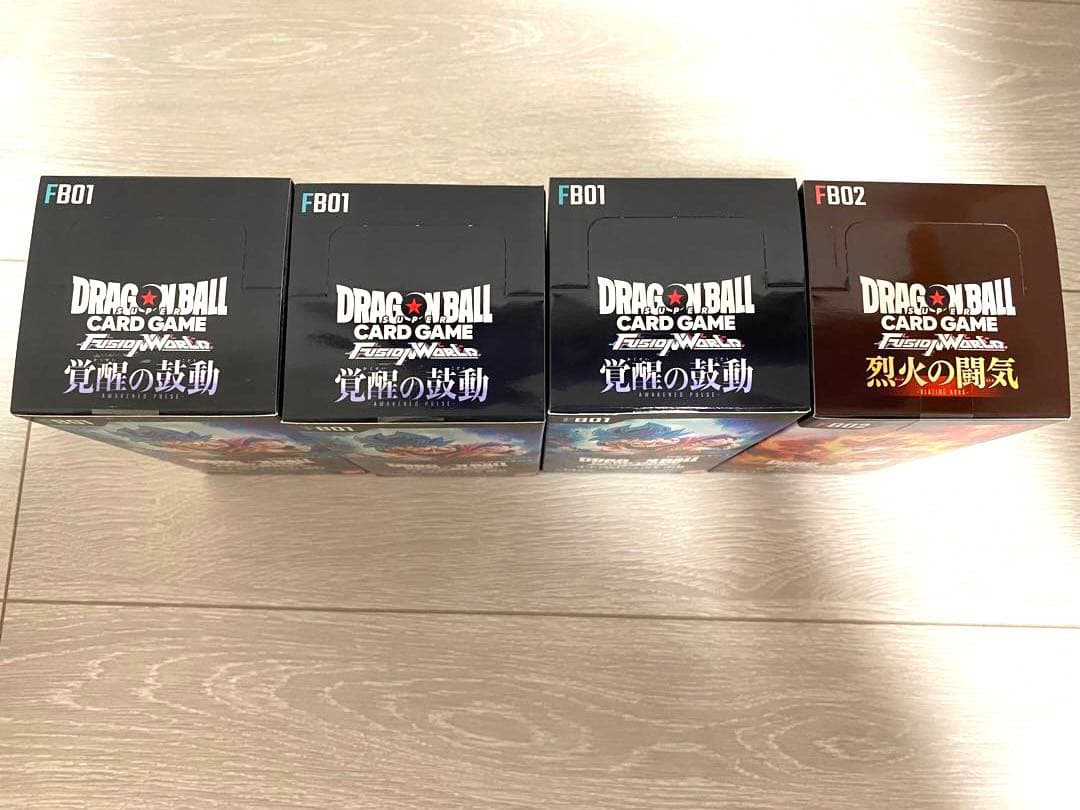 ドラゴンボール　カードゲーム　烈火の闘気　覚醒の鼓動　未開封　テープ付　BOX