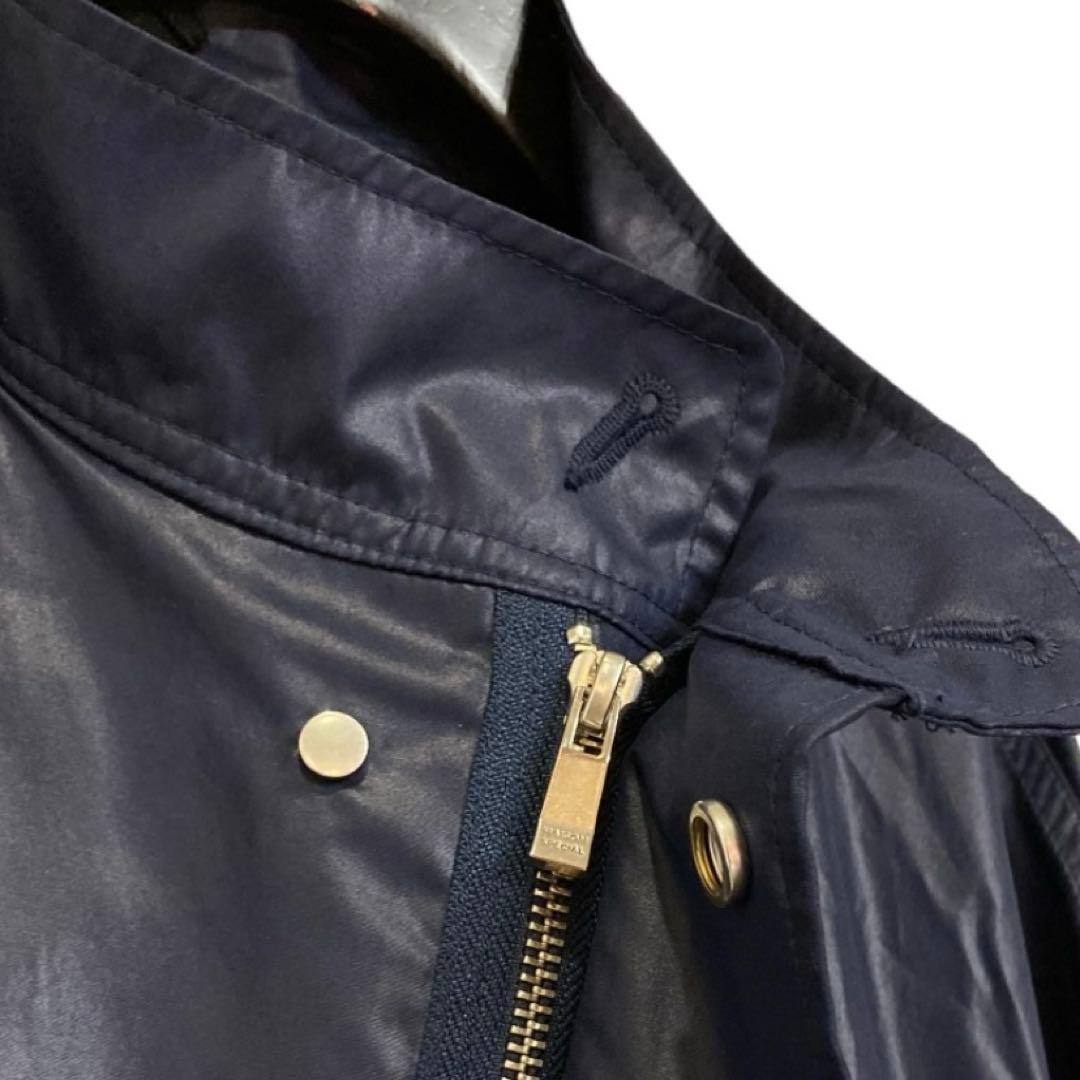 MAISON SPECIALシャイニープライムオーバーモッズコートnavy 01