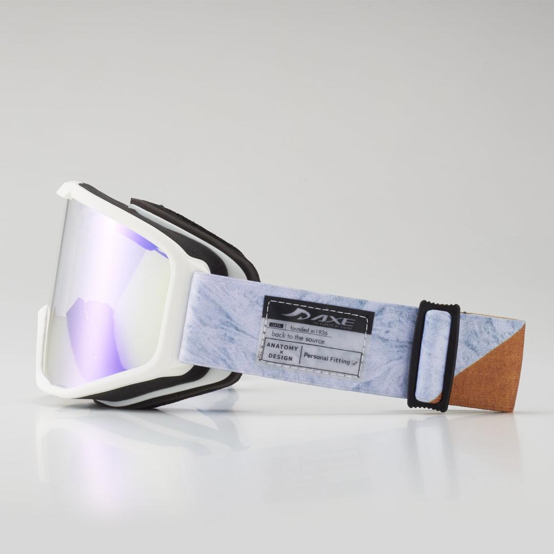 新品 AXE アックス ゴーグル 調光シングルレンズ AX800-SPC WT