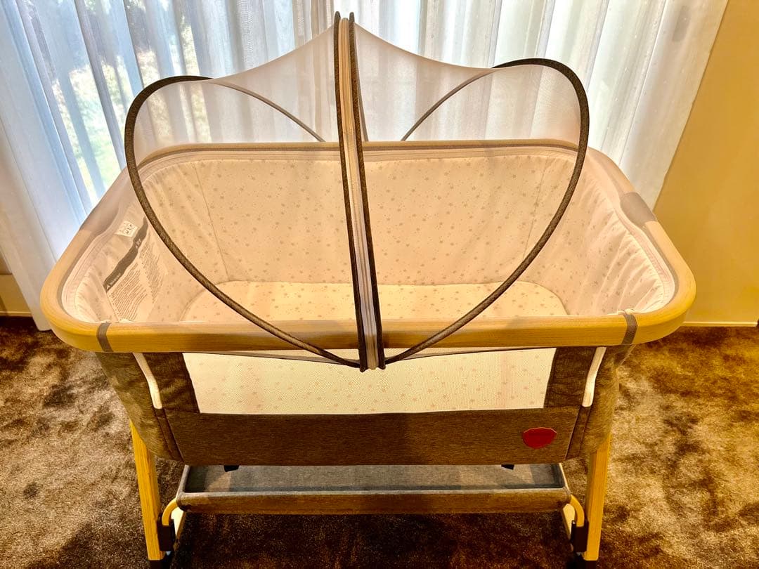 【美品】hzdmj Maydolly メイドリ ベビーベッド 折りたた式 移動式