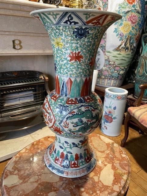 アジア風陶器花瓶 約70cm