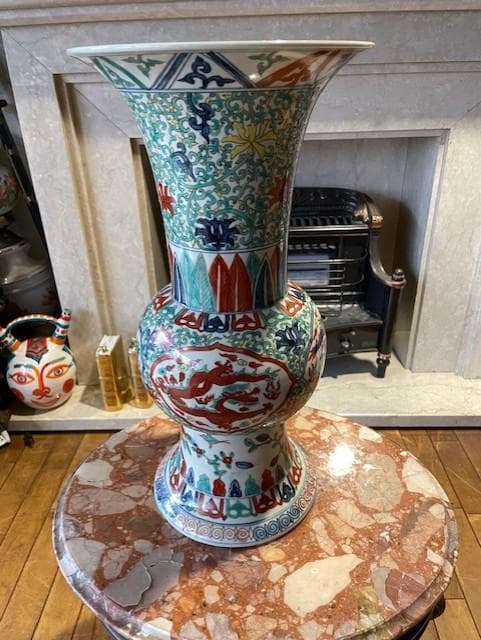 アジア風陶器花瓶 約70cm