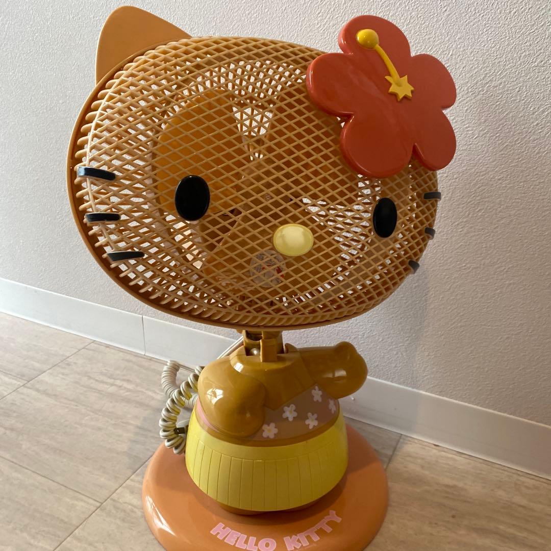 激レア　希少　サンリオ 日焼け キティちゃん 扇風機 レトロ扇風機　ハローキティ