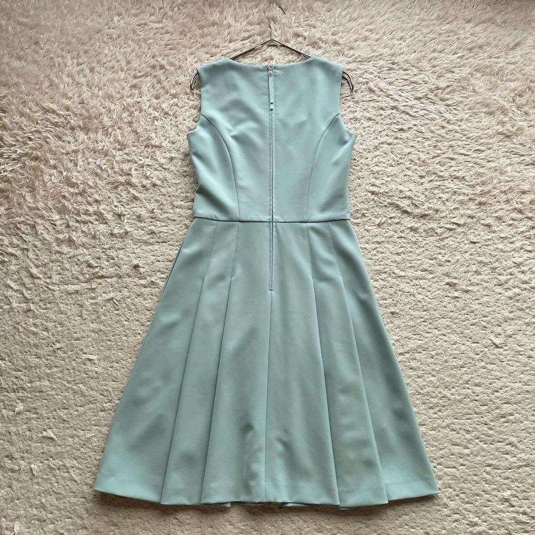 【美品】フォクシー ひざ丈ワンピース ドレス 切り替え フレア Aライン 38