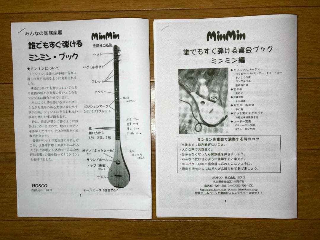 みんなの民族楽器 ミンミン MinMin 3弦ギター