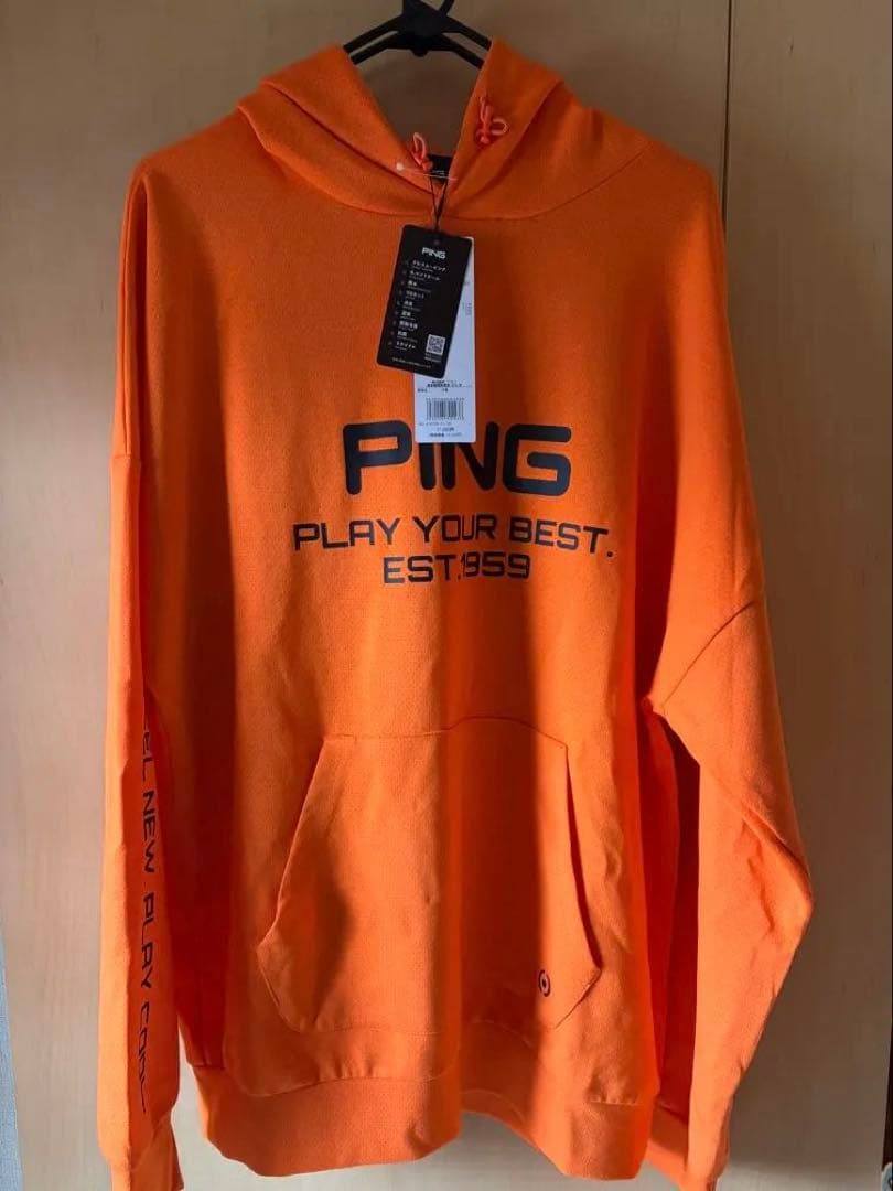 【新品未使用タグ付】PING長袖 スウェットパーカー (UVカット)