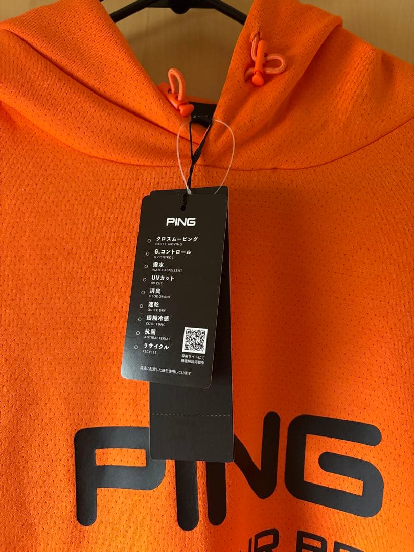 【新品未使用タグ付】PING長袖 スウェットパーカー (UVカット)