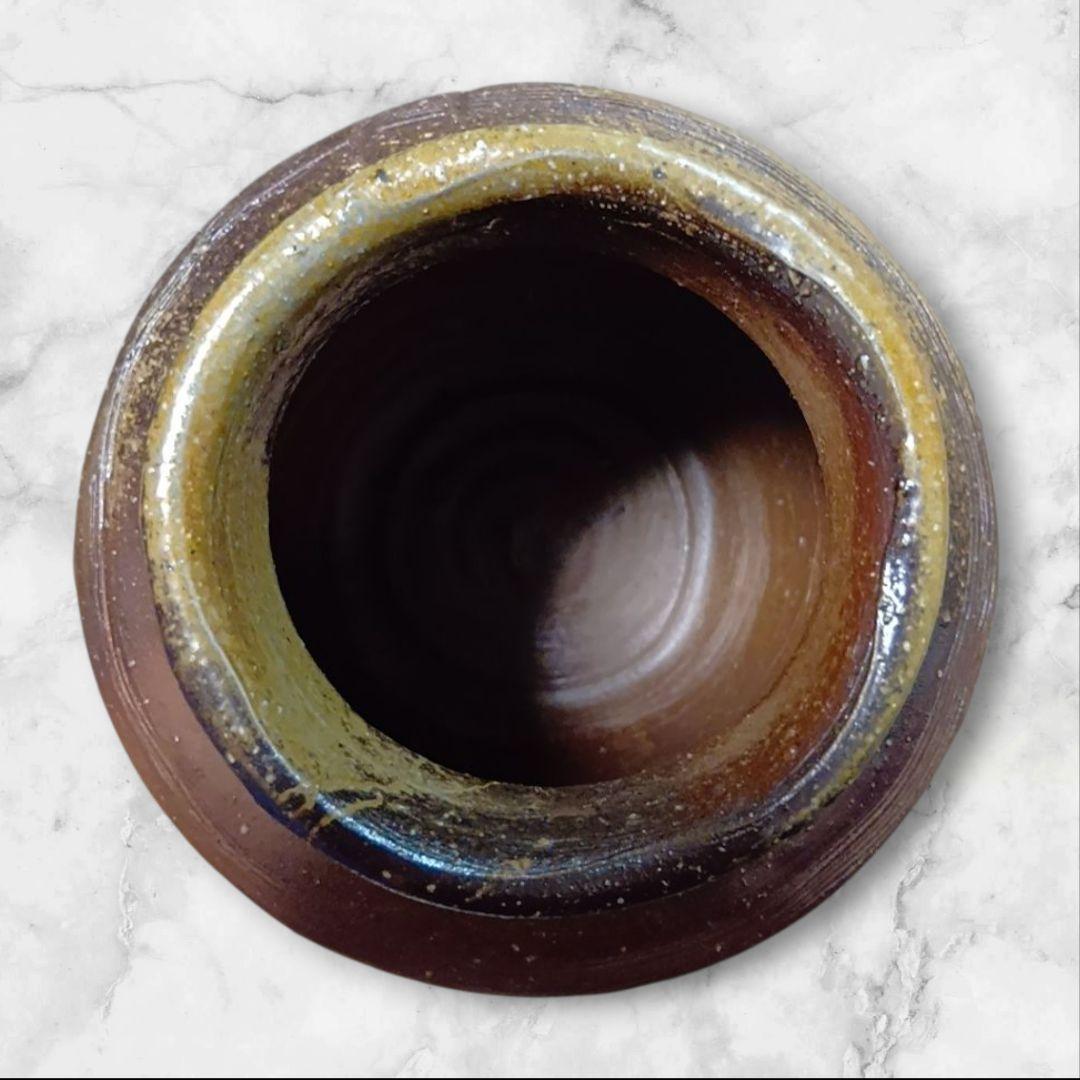 骨董品　備前焼　備前壺　松本勝哉　共箱付き　極美品‼️