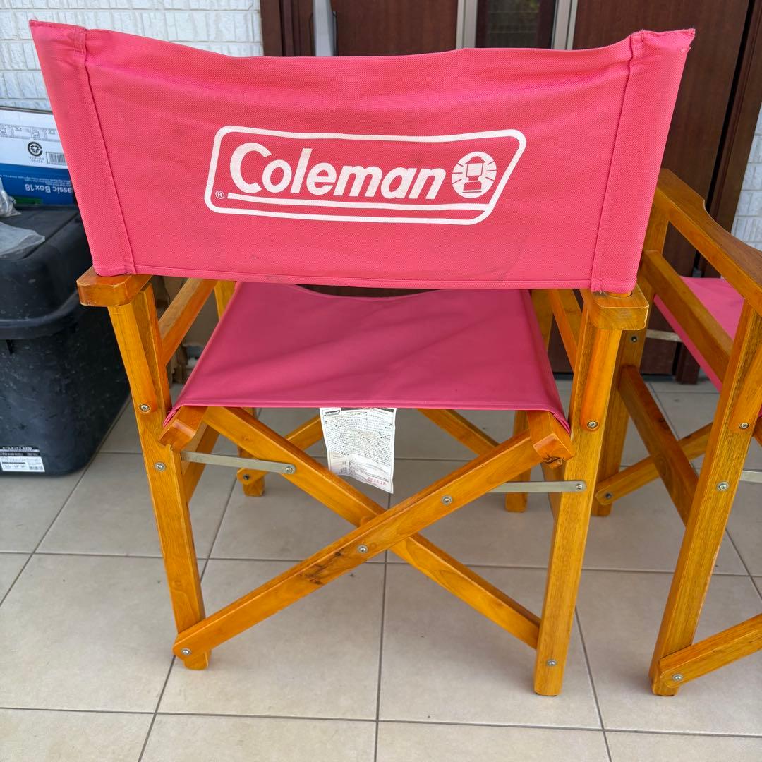 テーブル・チェア・ハンモック Coleman WOOD CHAIR CLASSIC STRAWBERRY