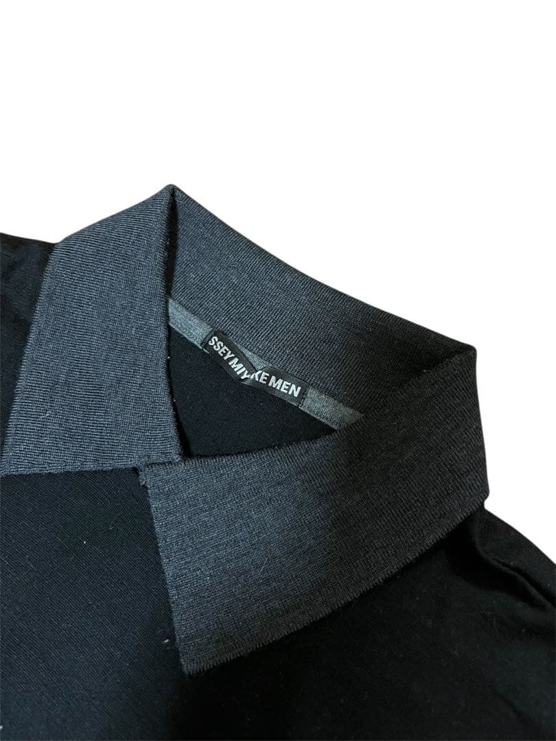 1990s \"ISSEY MIYAKE MEN\" アクリルウールニット 2トーン