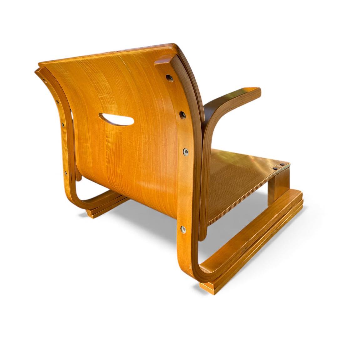 天童木工　楽座椅子　秋田木工　キツツキ、曲木　プライウッド　モダン　昭和レトロ