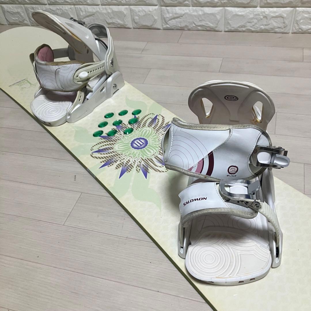 morrowモロースノーボードセット145cm/サロモン バインディングS