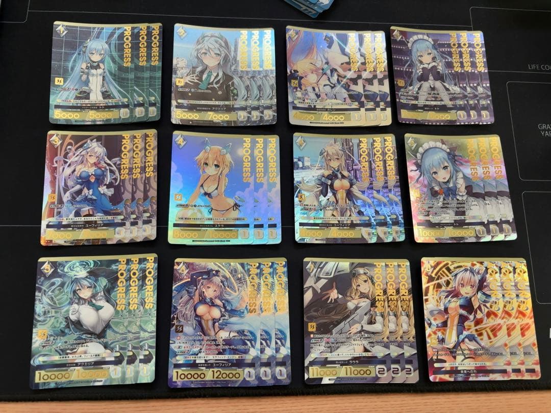 アンジュユナイト　1弾　黒赤白緑ほぼ3コン　ブリリアントパック