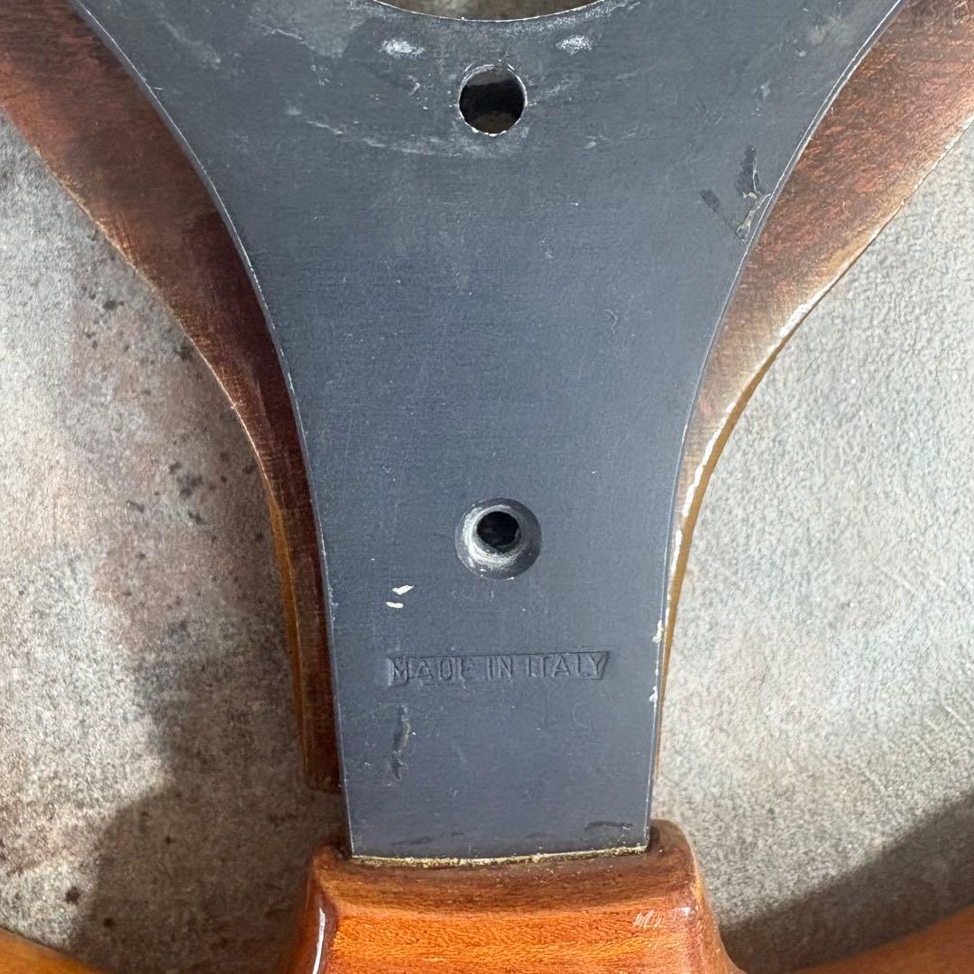 《ミケロッティ》レア希少昭和レトロ31φ当時物ウッド ハンドル VIP車