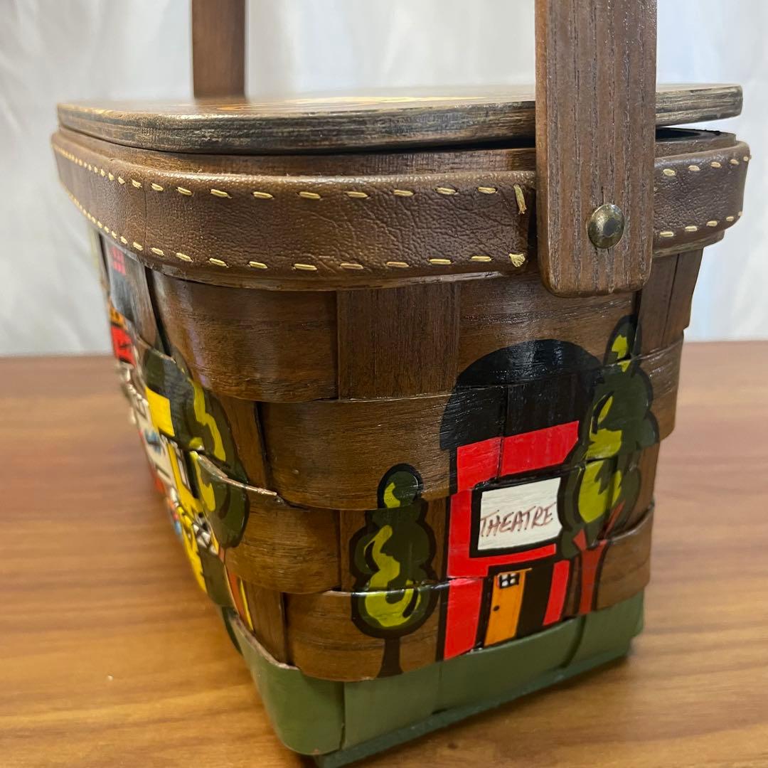 カロナンバスケット トラベルシリーズ 鏡付 希少 ヴィンテージ