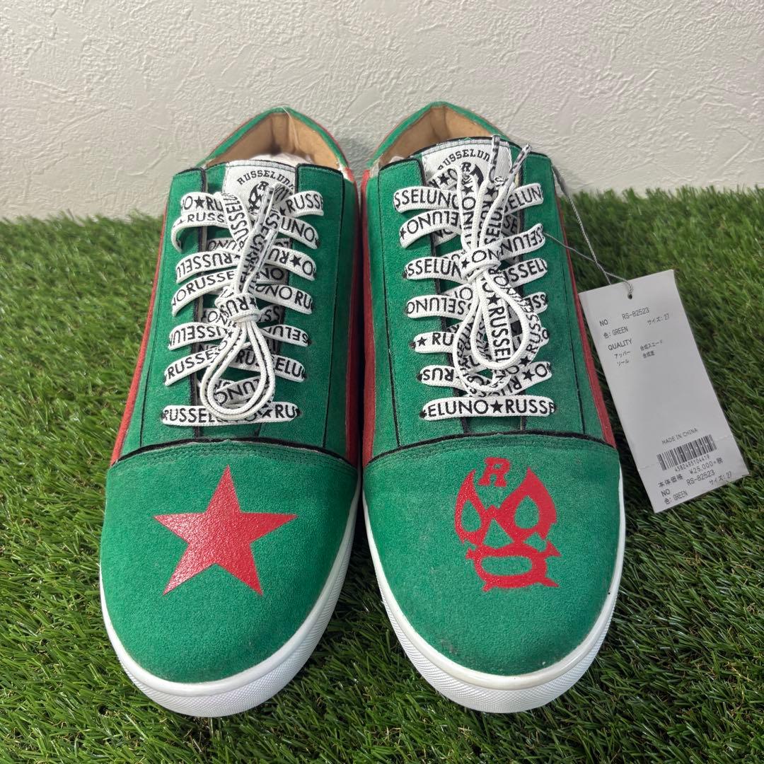 【RUSSELUNO】新品スウェード　スパイクレスゴルフシューズ　メンズ27㎝