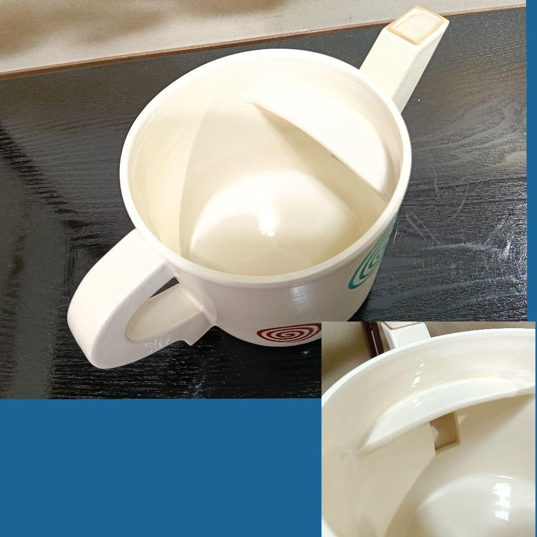 AN75 橋本城岳造 水次 金彩色絵 渦巻文 共箱共布陶歴 外側 未使用 茶道具