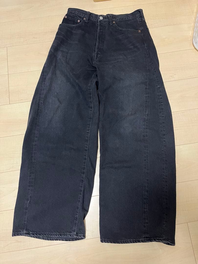 パンツ ssstein DEFORMATION WIDE DENIM JEANS