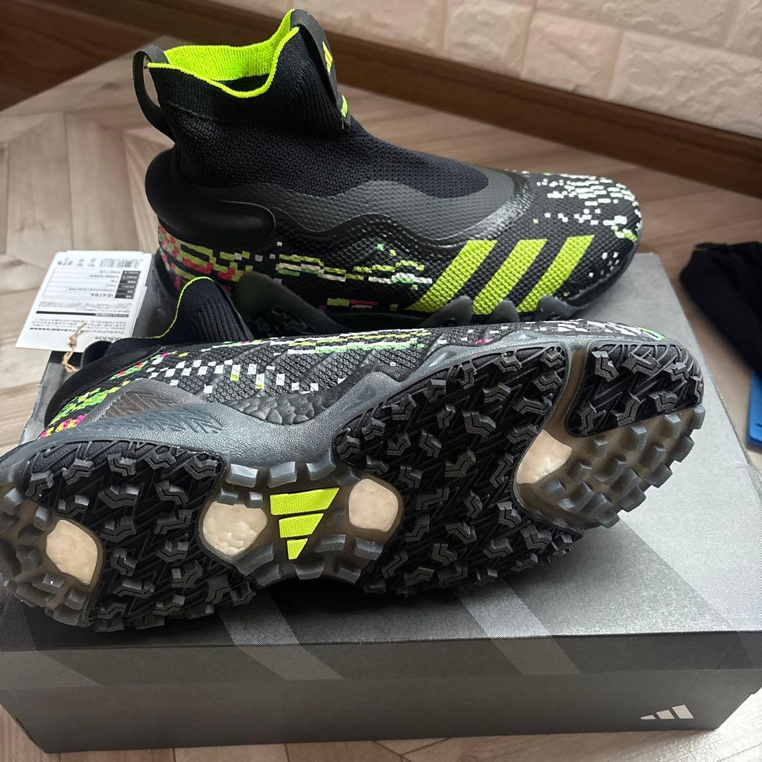 adidas ハイカットスニーカー ブラック/ライム