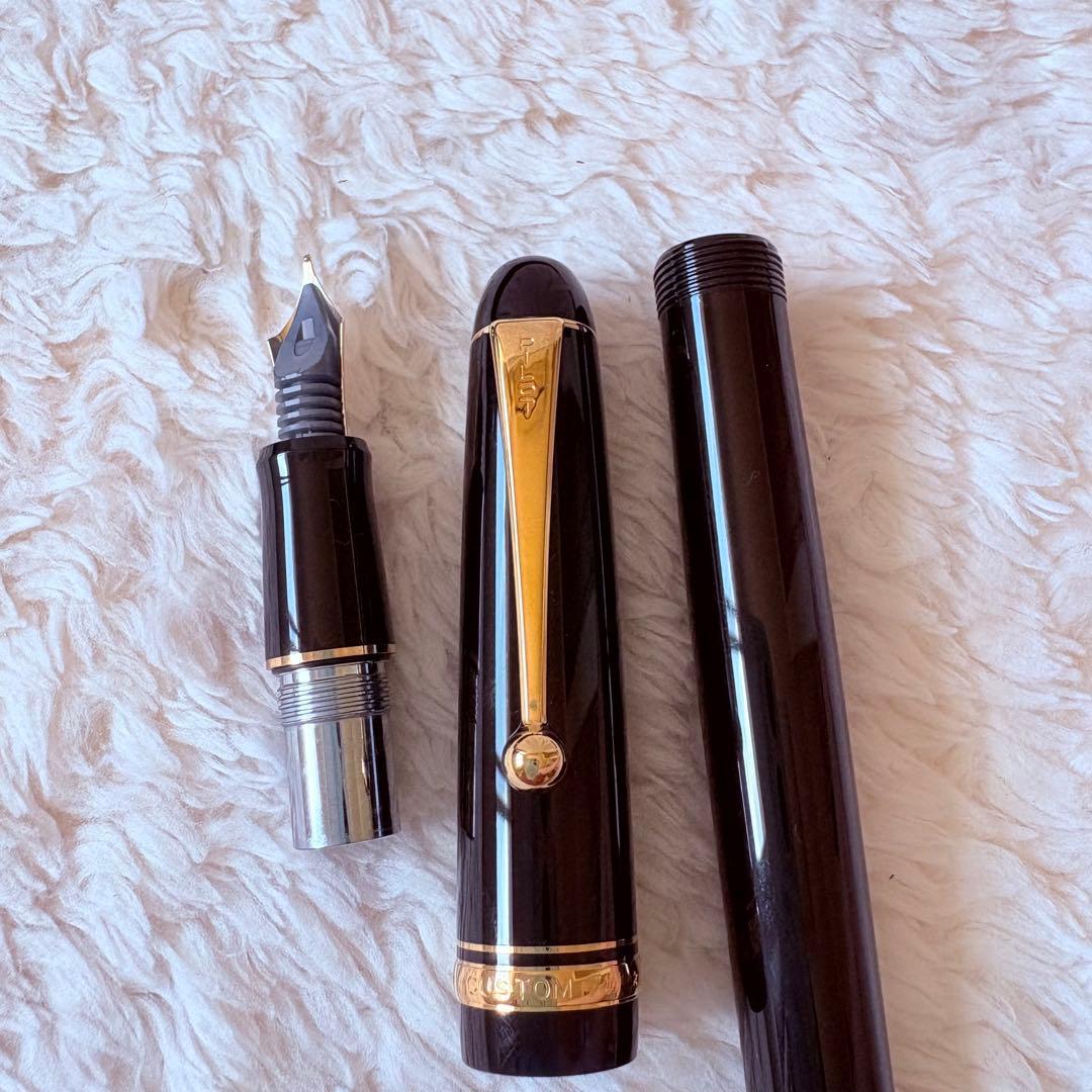 【未使用】PILOT 万年筆 14K-585 カスタム74 中字 M インク付き