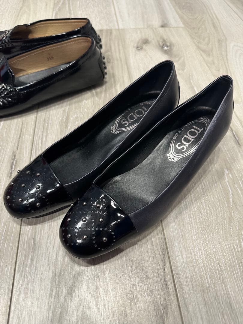 TOD'S ブラック ローファー・パンプス　セット