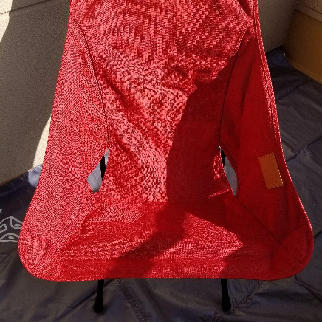 ヘリノックス　アウトドアチェア　レッド