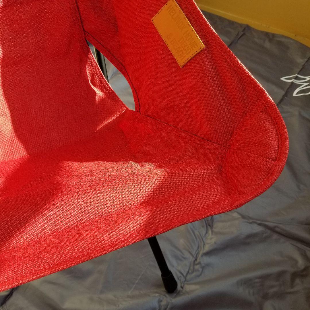 ヘリノックス　アウトドアチェア　レッド