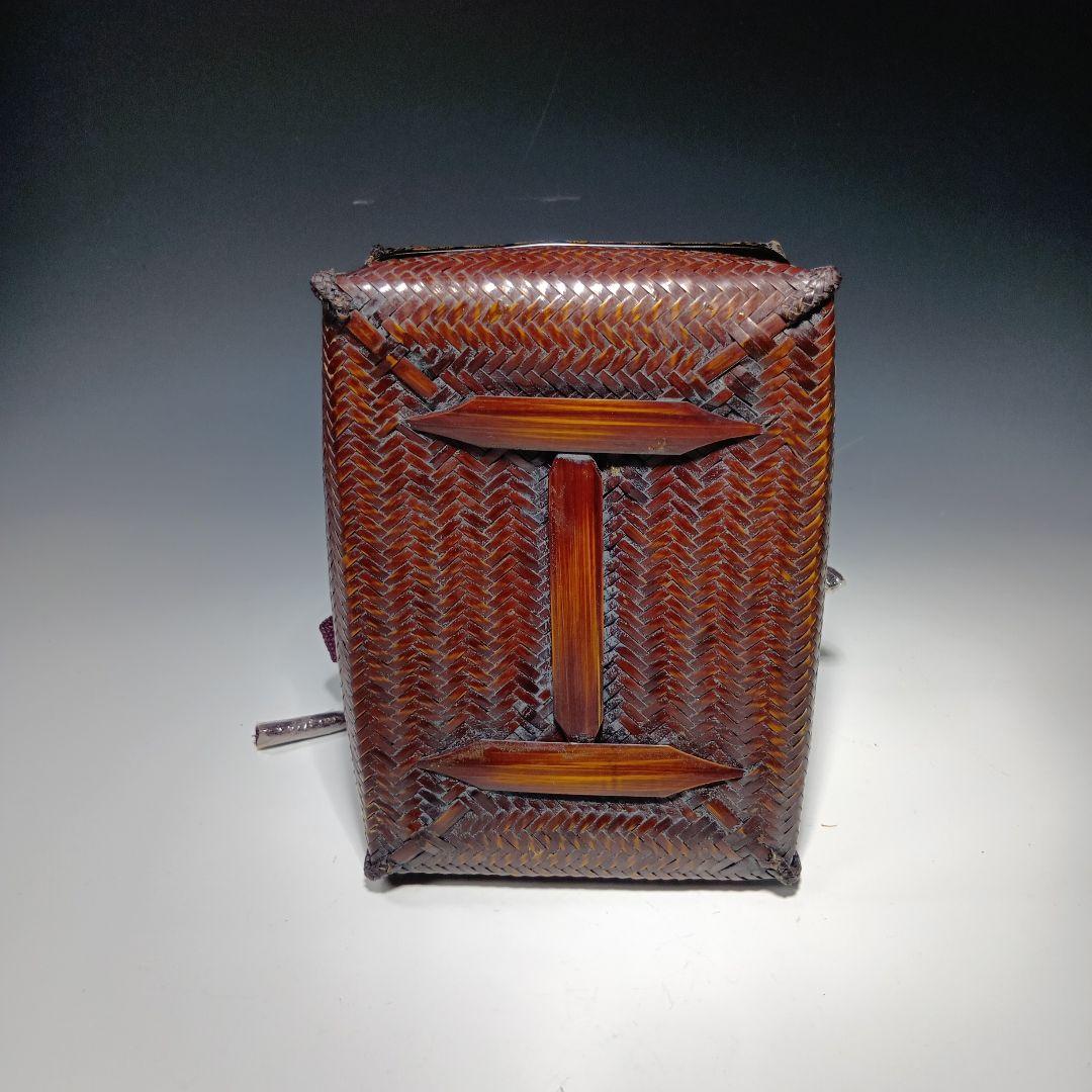 値下げ茶道具　(竹秀斎)御所籠一式　共箱　 美品