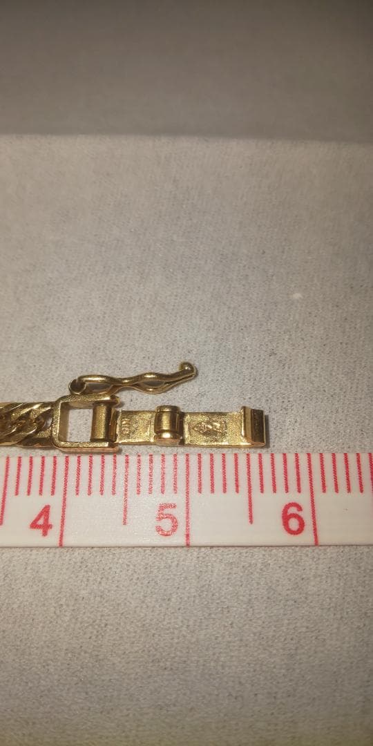 18金 喜平アンクレット 9.9g 25cm 8面トリプルK18 キヘイ