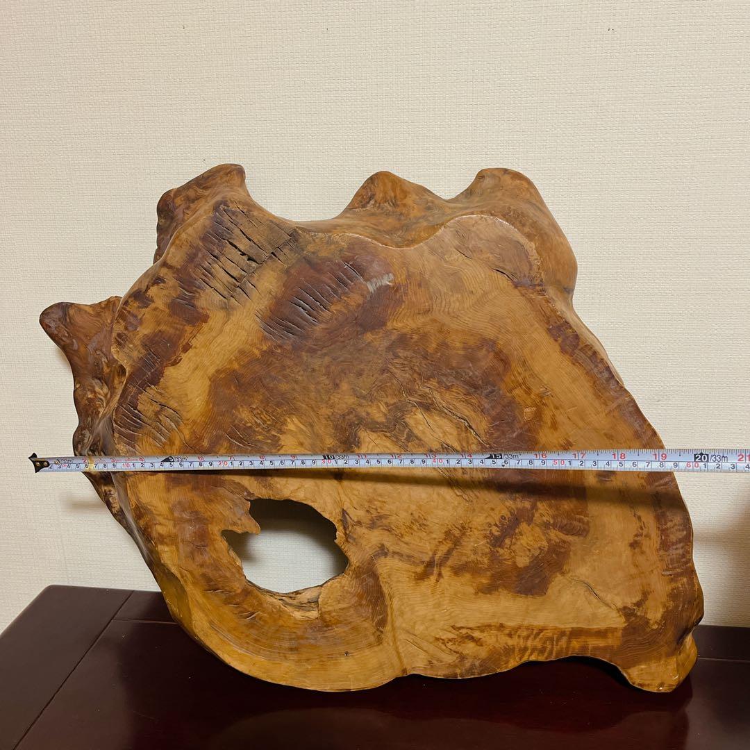 年代 花台 飾り台 香炉台 盆栽台 天然木敷板 一枚板瘤 古美術 茶道 華道