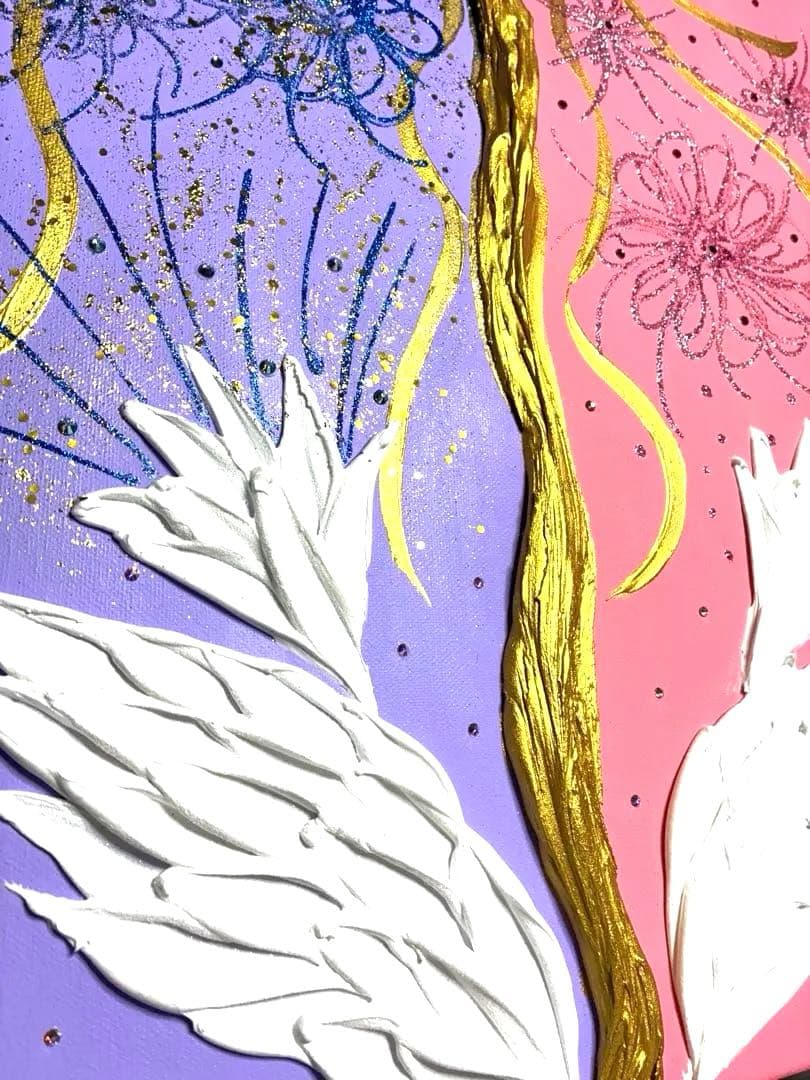 開運絵画　オリジナル　金の成る木　龍樹