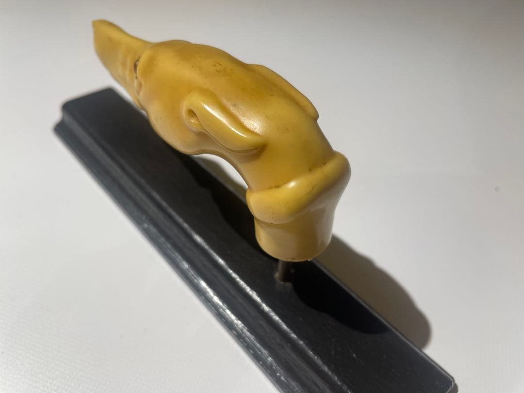 イギリス　アンティーク　ステッキ　柄の部分　犬　ドッグ　ハンドル　持ち手