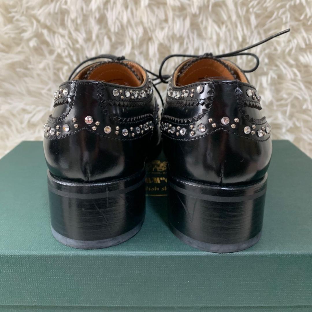 11789✨美品✨Church's スタッズ付き ドレスシューズ 36 ブラック