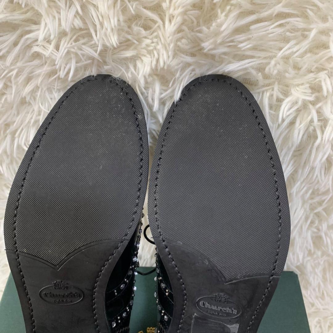 11789✨美品✨Church's スタッズ付き ドレスシューズ 36 ブラック