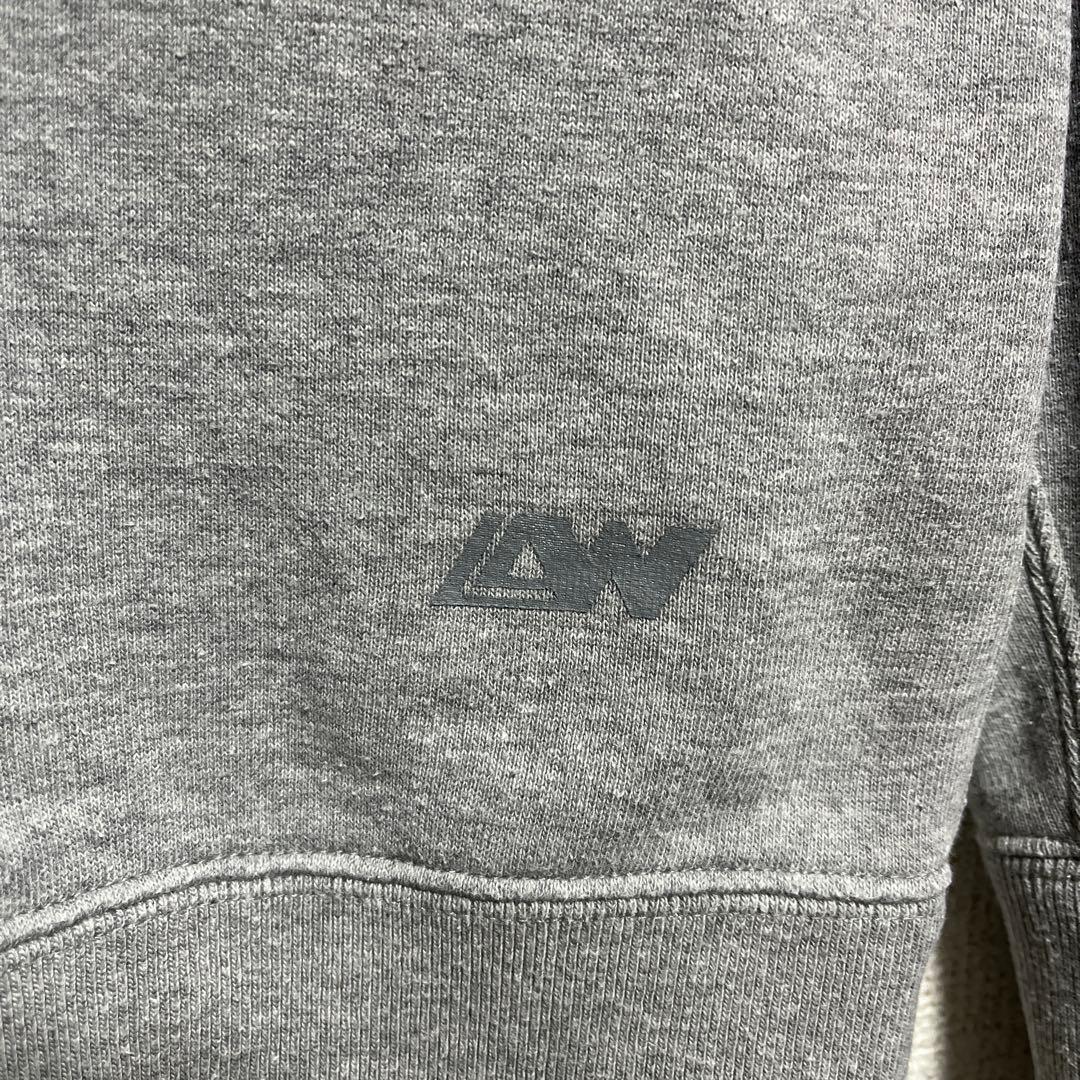 LOOPWHEELER　LW250 吊り編みクルースウェット　グレーメランジ